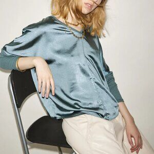 Melissa Nepton Cindy Top in Soft Green Size M